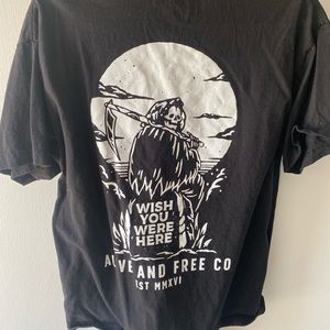 Alive and Free Co men’s tshirt